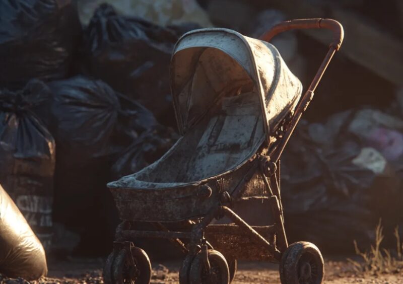 Βρήκα ένα καρότσι μωρού στη χωματερή – Όταν σήκωσα το μαξιλάρι, φώναξα