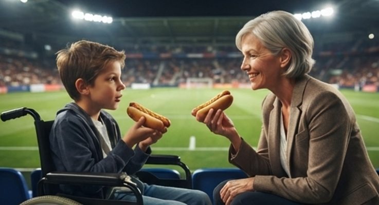 Ξόδεψα τις τελευταίες μου οικονομίες για προσβάσιμες θέσεις σε αγώνα ποδοσφαίρου για τον γιο μου — Ύστερα ένας άγνωστος αρνήθηκε να μετακινηθεί