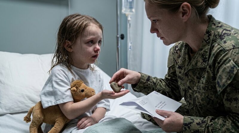 Ik kwam eerder terug van mijn militaire missie en trof mijn vierjarige dochter alleen thuis aan. Maar de waarschuwing van mijn man over de kast schokte me.